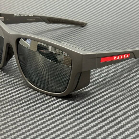 Prada Grey Mirror Men's 59mm Sunglasses